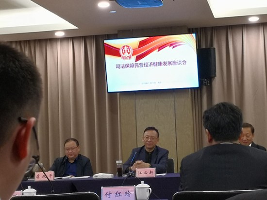 全国人大代表、方大集团董事长熊建明参加司法保障民营经济健康发展座谈会